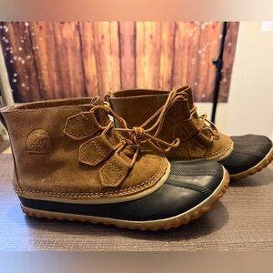 Sorel Out N’ About Plus Waterproof Nubuck Leather Duck Boots